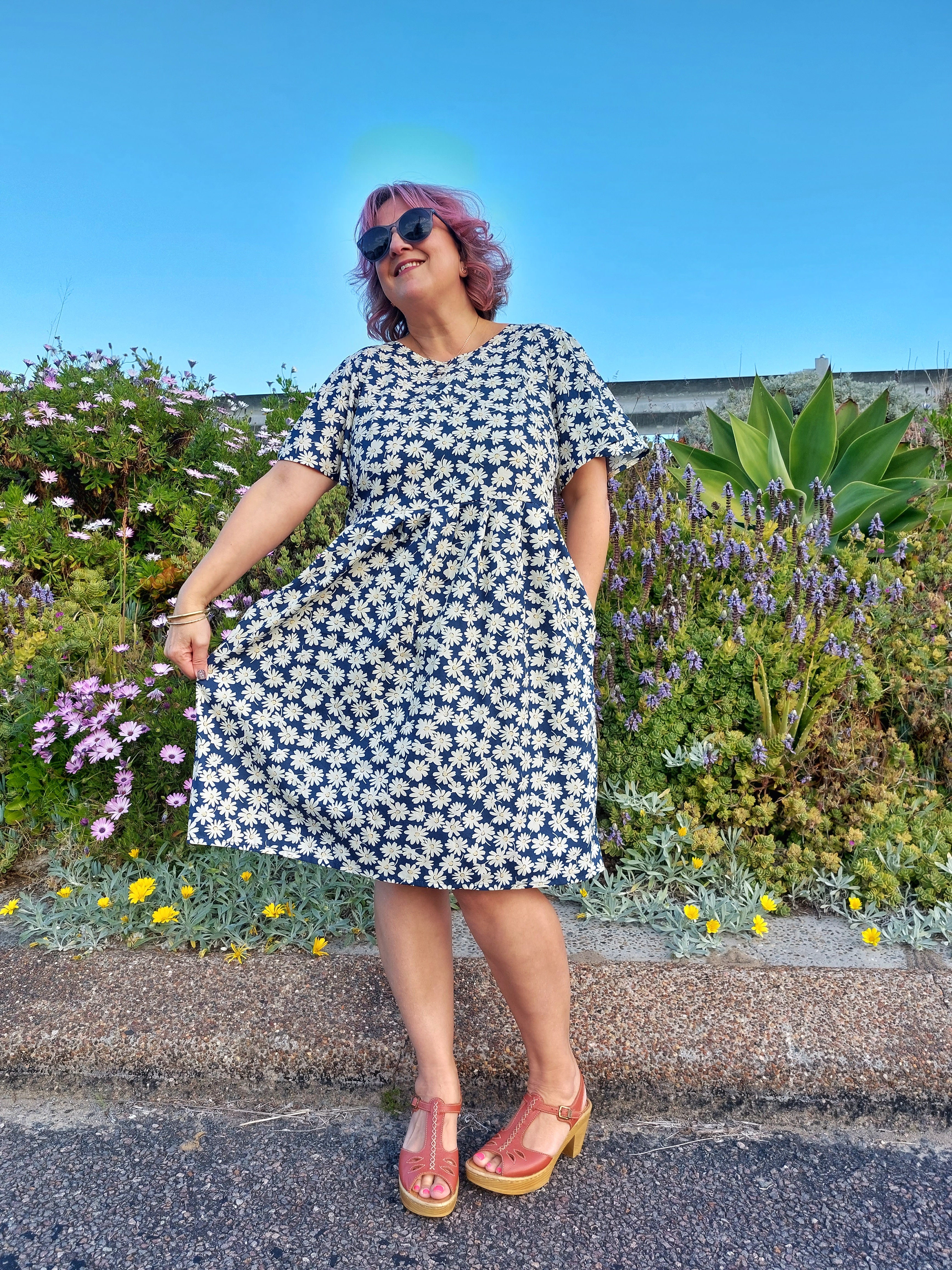 Nelly Wade Dress in Ditsy Daisy
