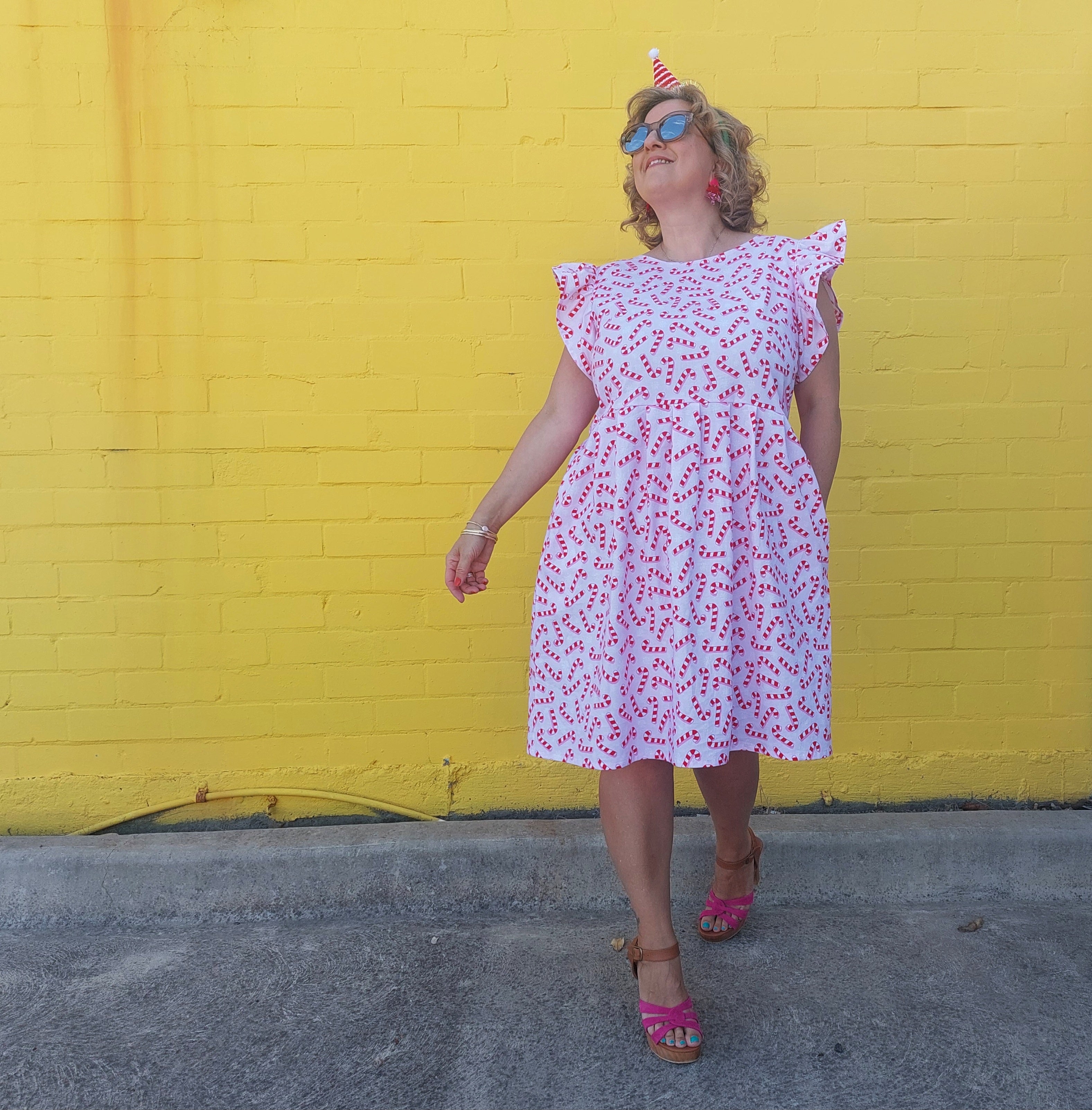 Nelly Wade Dress in Candy Cane