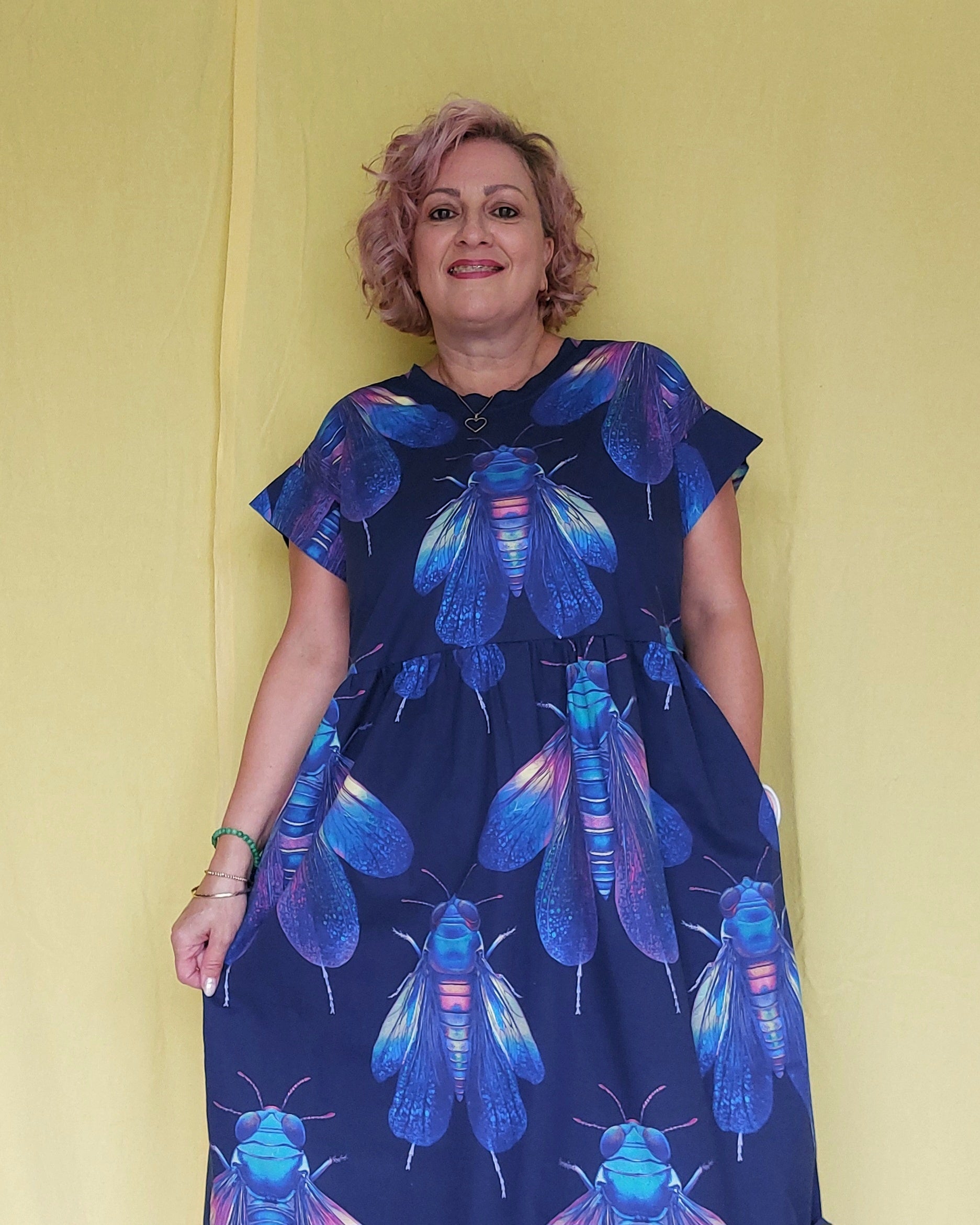 Nelly Wade Stretch Dress in Cicada