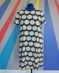 Nelly Swing Dress (Size M) in Olive Buttons. Sample Sale