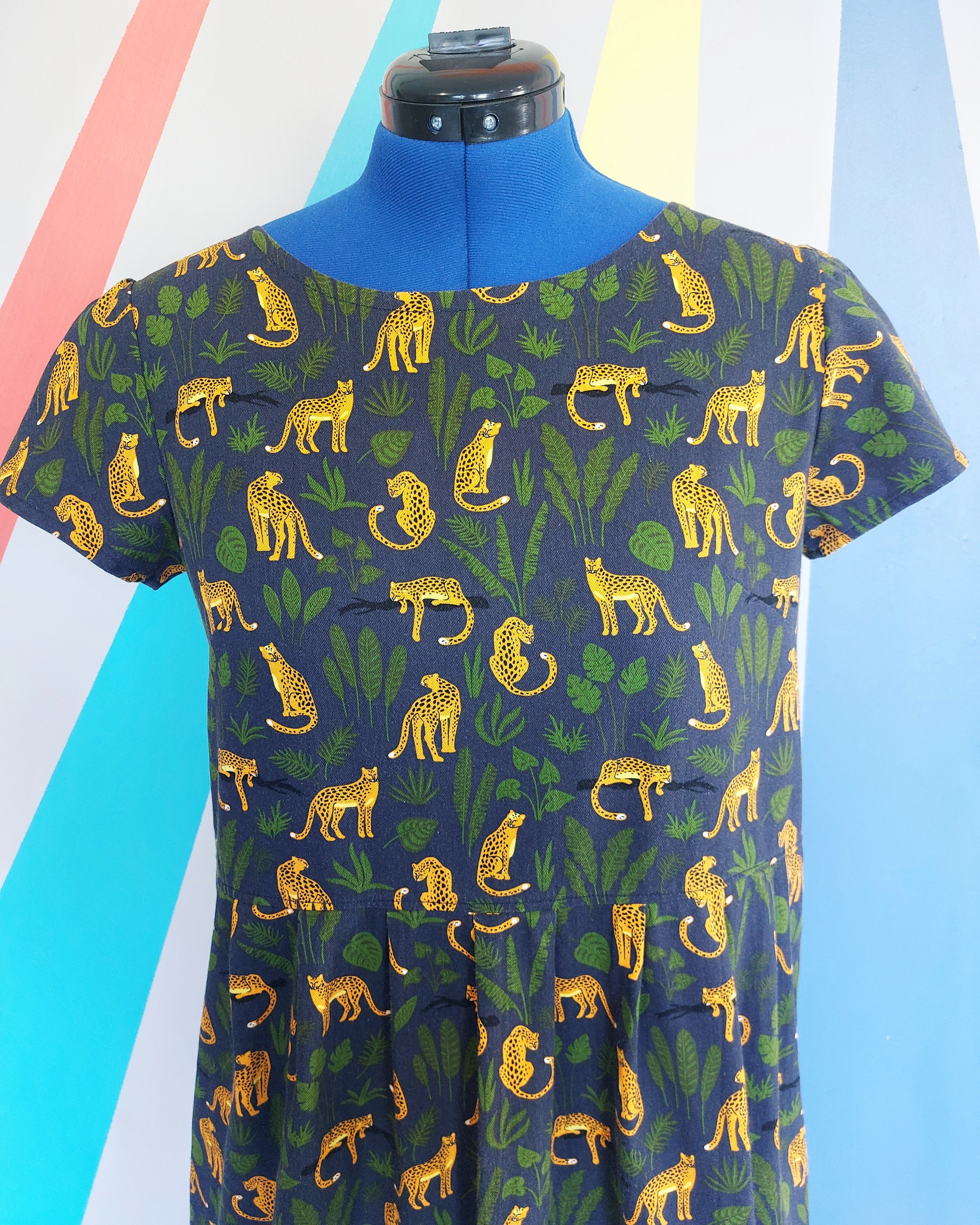 Nelly Dress (Size M) in Cheetahs. Sample Sale.