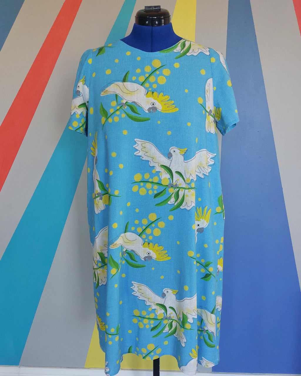 Nelly Swing Dress (Size M) in Cockies & Wattle. Sample Sale