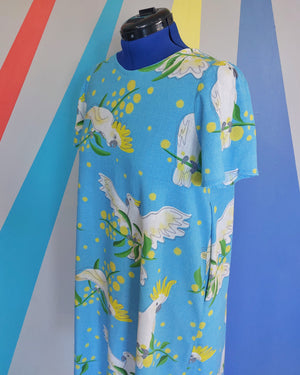 Nelly Swing Dress (Size M) in Cockies & Wattle. Sample Sale