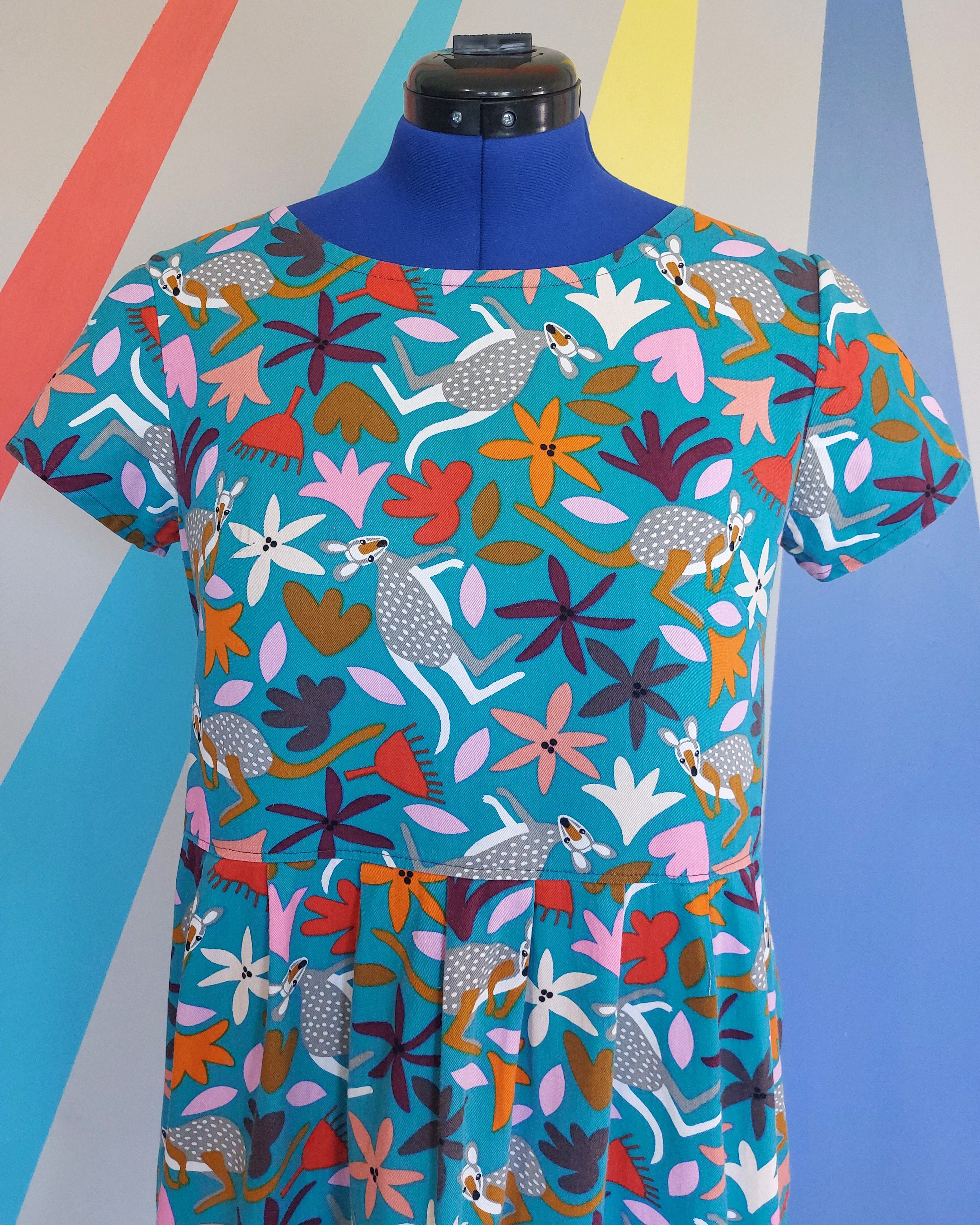 Nelly Dress (Size M) in Wallaby. Sample Sale