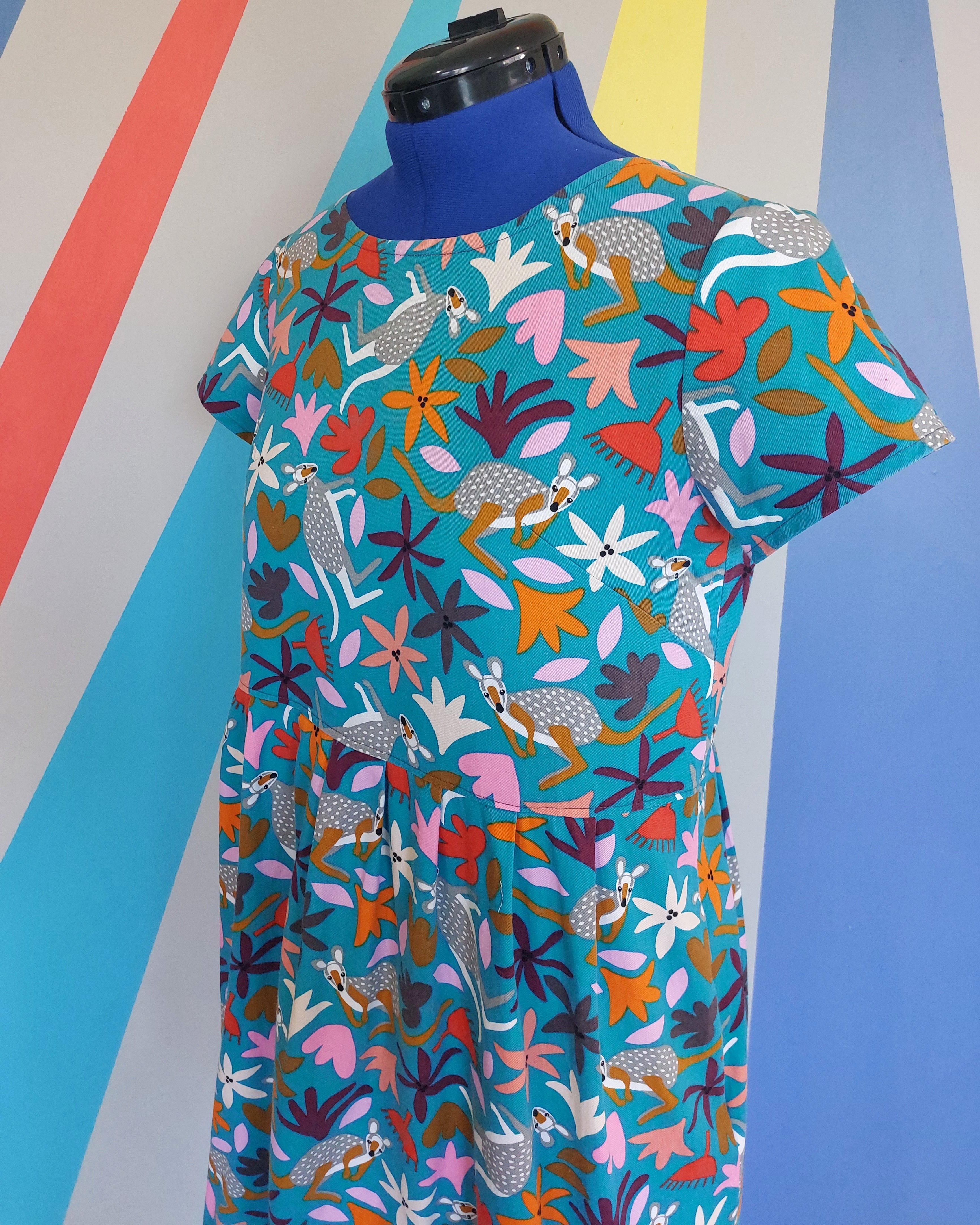 Nelly Dress (Size M) in Wallaby. Sample Sale