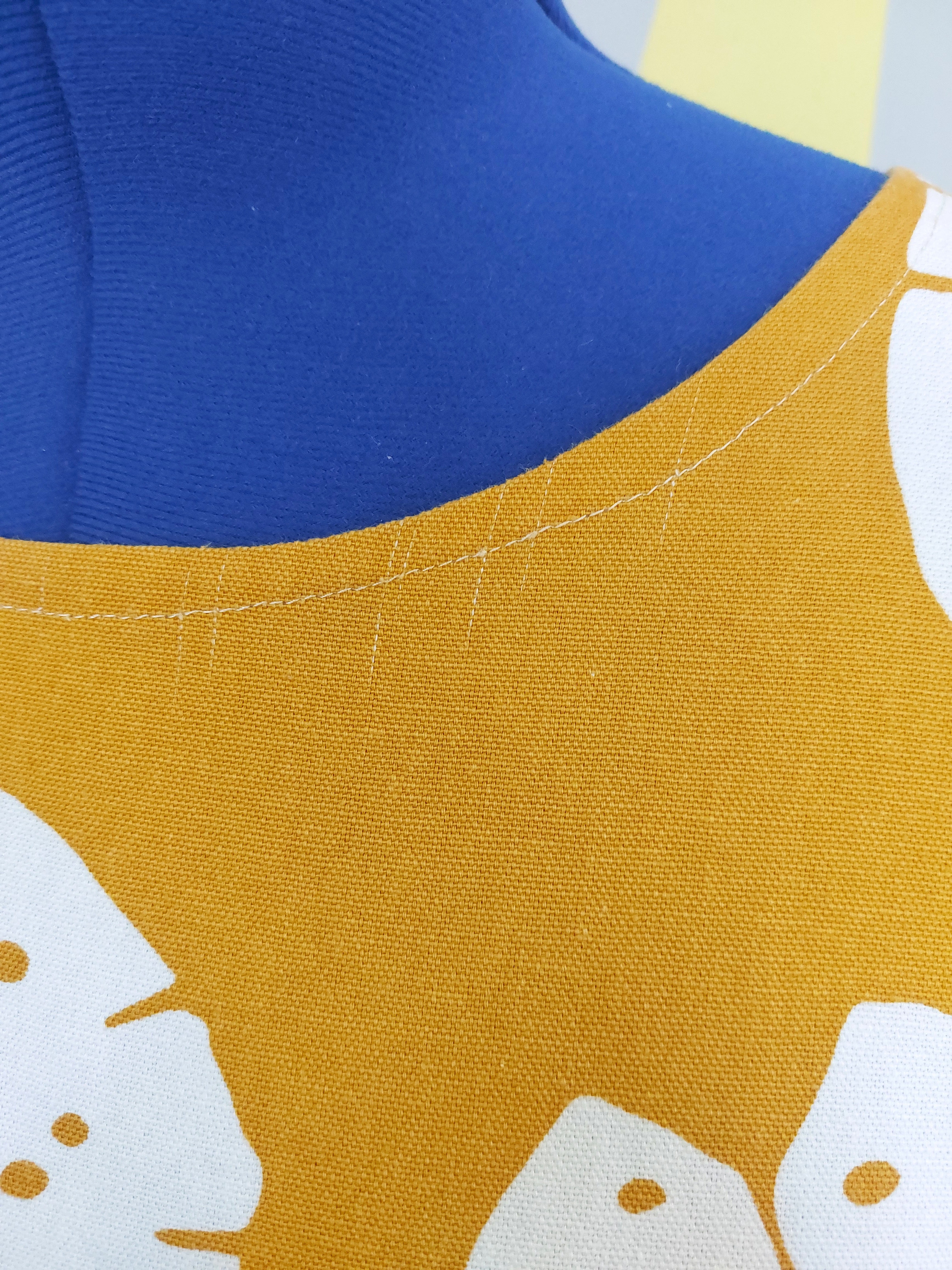 Nelly Dress (Size M) in Mustard Monstera. Sample Sale