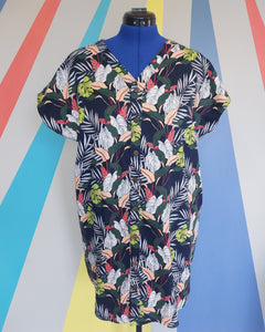 Nelly Shirt Dress in Tropical Leaf (Size M) Sample Sale