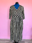 Nelly Floaty Dress in Black & White Triangles size M Sample Sale