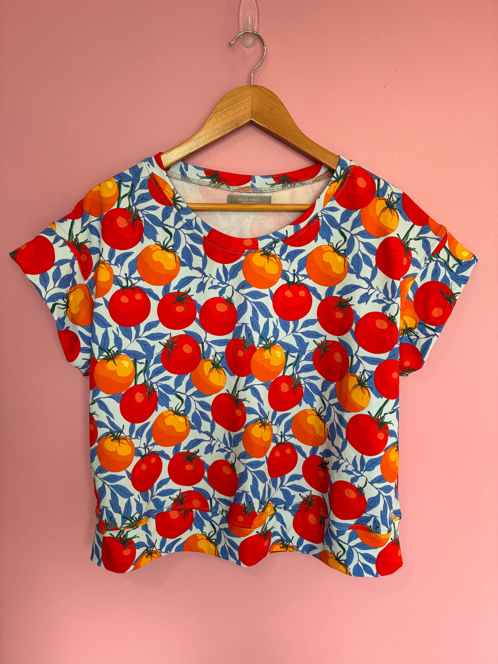 Nelly Jersey Top in Tomato Size M Sample Sale