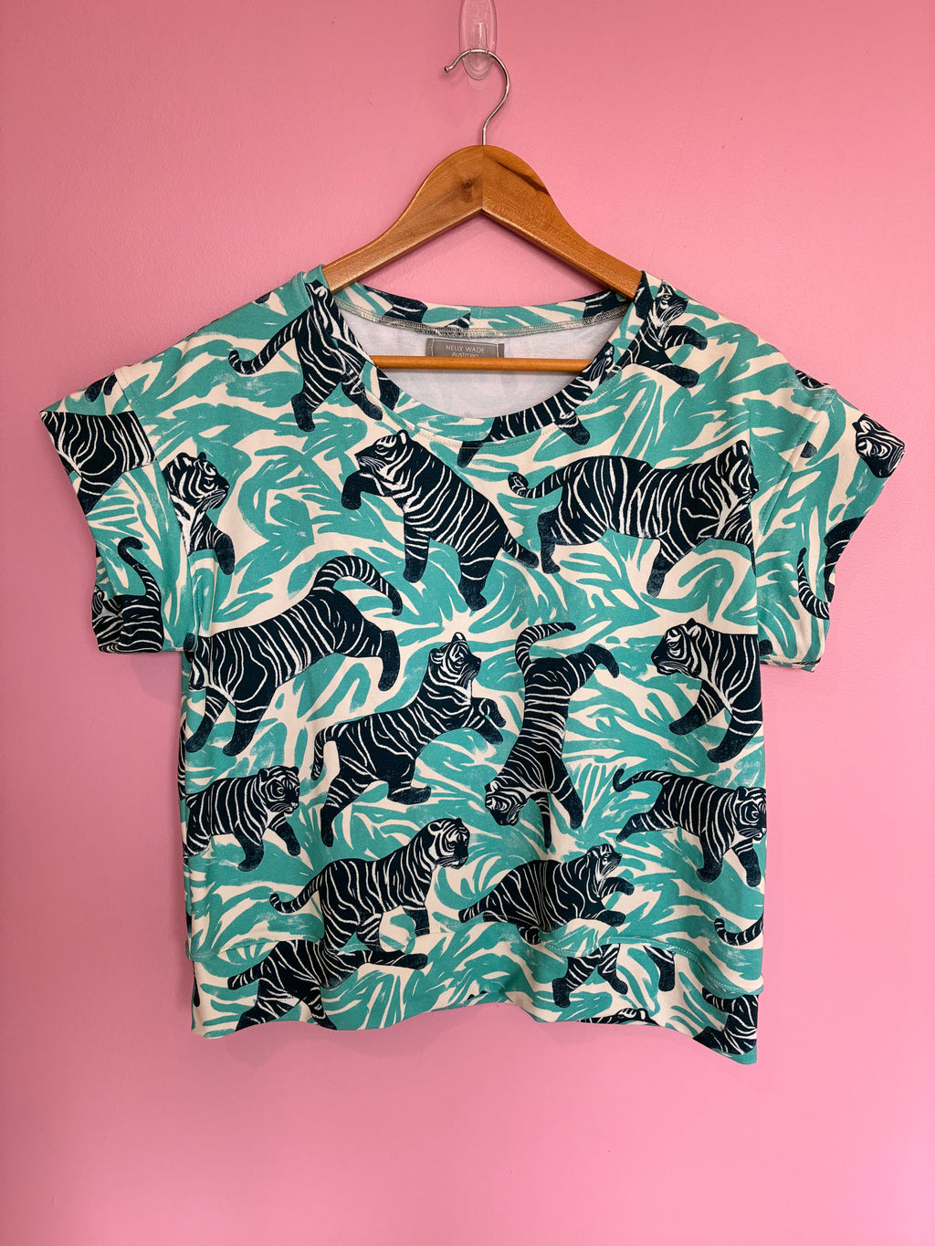 Nelly Jersey Top in Dancing Tiger Size M Sample Sale