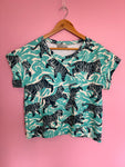 Nelly Jersey Top in Dancing Tiger Size M Sample Sale