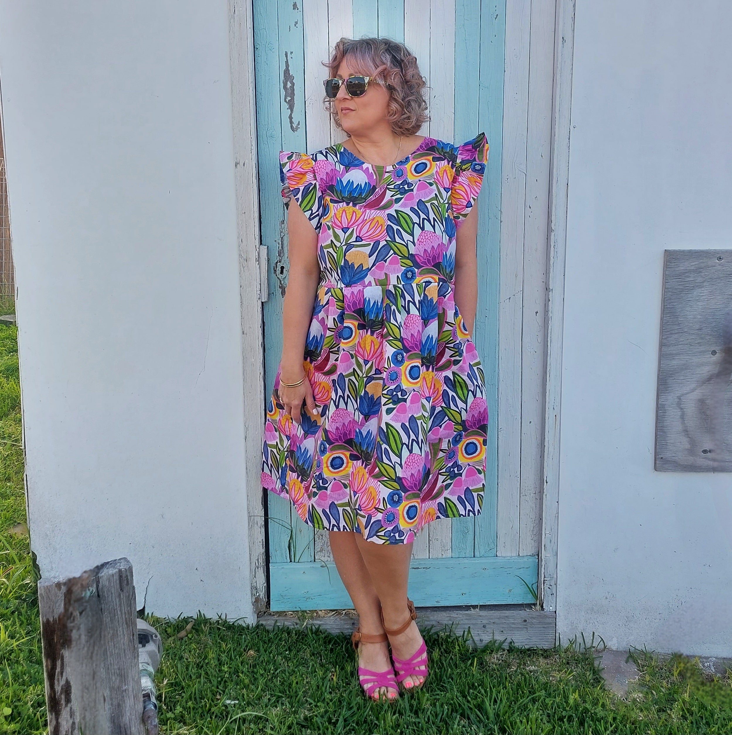 Nelly Wade Dress in Protea Magnific