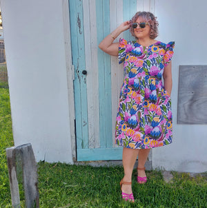 Nelly Wade Dress in Protea Magnific