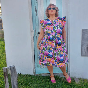 Nelly Wade Dress in Protea Magnific