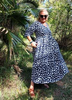 Nelly Wade Floaty Dress in Organic Dots Sale