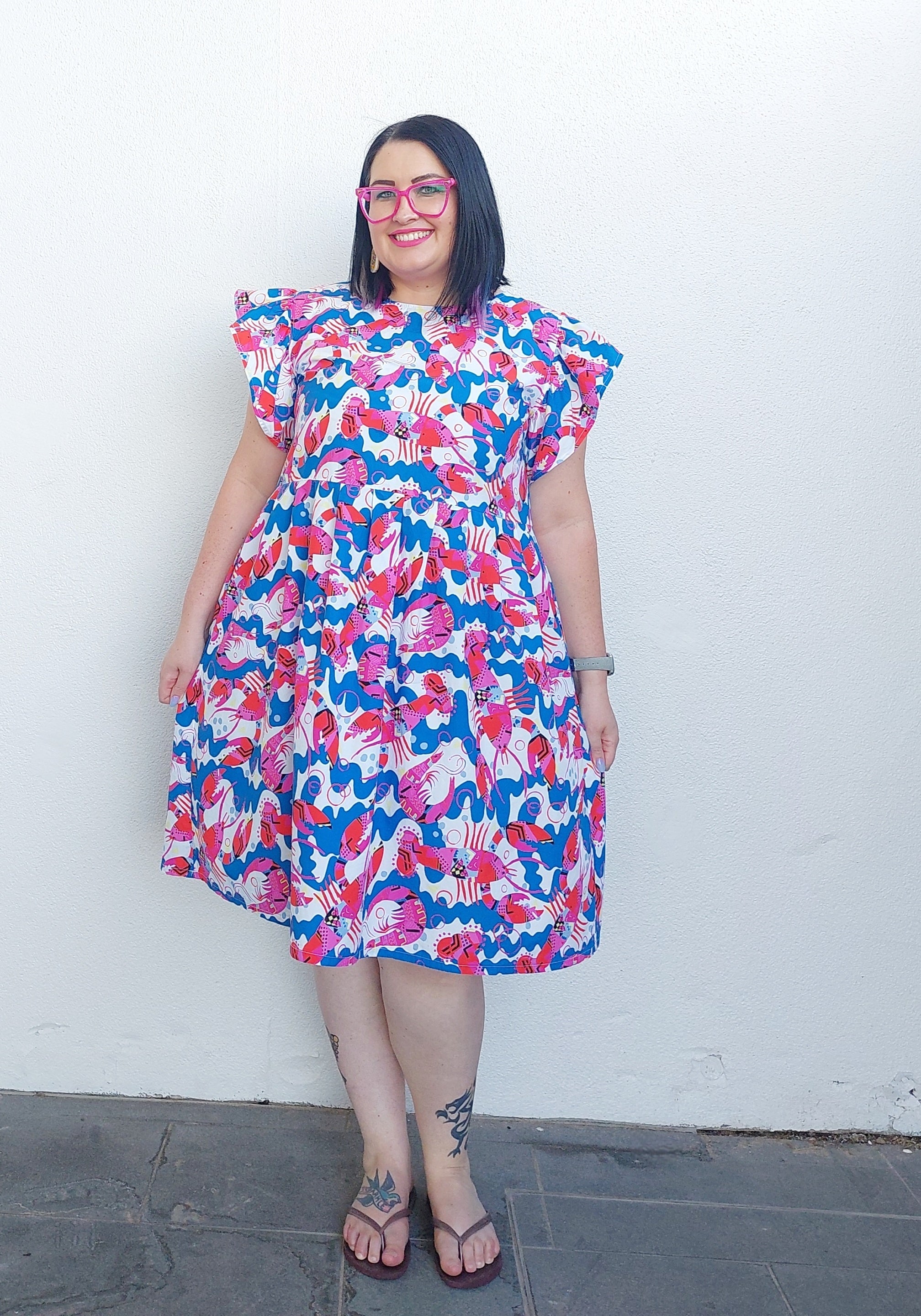 Nelly Wade Dress in Be Shellfish Sale